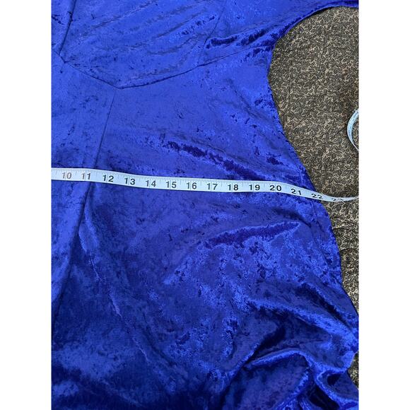 Vintage 90s All That Jazz crushed velvet purple maxi dress witchy whimsy goth - Picture 11 of 13